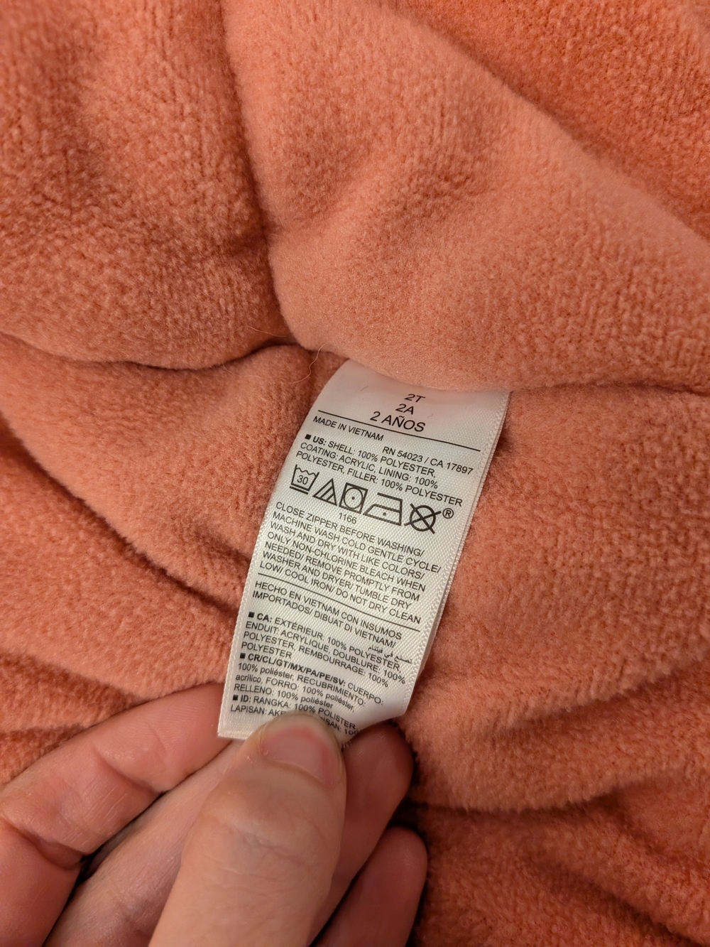 Old Navy Coral Pink Sherpa-Lined Jacket - Picture 7 of 8